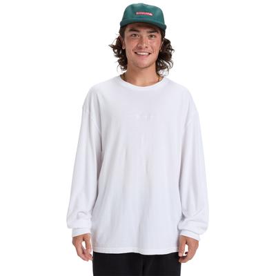 Langarmshirt QUIKSILVER "Salt Water", Herren, Gr. M, weiß, 100% Baumwolle, Langarm, Shirts Image