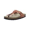 Zehentrenner JOSEF SEIBEL "Josef Seibel Pantoletten Nubukleder", Damen, Gr. 38, rot, Nubukleder, casual, Schuhe