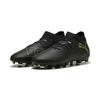 Fußballschuh PUMA "FUTURE 8 PRO FG/AG Fußballschuhe Jugendliche", Kinder, Gr. 29, schwarz fizzy light grün terrain gelb, Obermaterial: Textil, Synthetik; Futter: Textil, Synthetik; Innensohle: Textil; Laufsohle: Synthetik, Schuhe