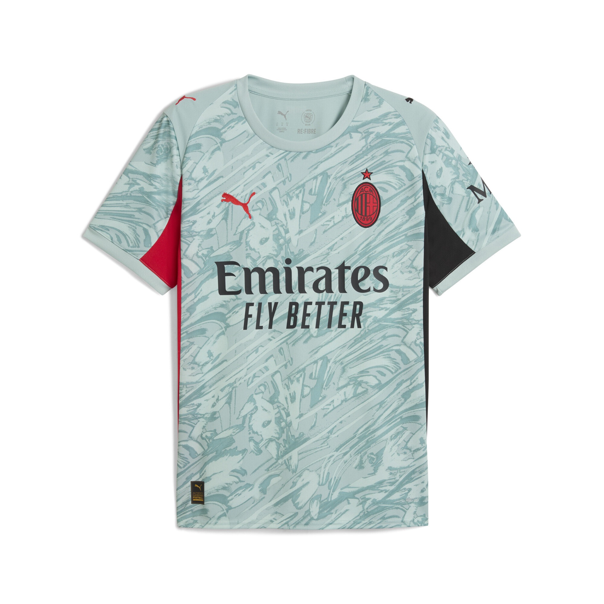 Trainingsshirt PUMA "AC Mailand 25/26 Torwarttrikot Herren", Herren, Gr. M, grün (modern mint for all time rot grün), Obermaterial: 100% Polyester; Rippe: 100% Polyester, regular fit, Rundhals, Shirts Image