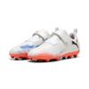Fußballschuh PUMA "FUTURE 8 PLAY FG/AG Fußballschuhe Kinder", Kinder, Gr. 33, weiß schwarz glowing rot, Obermaterial: Synthetik; Futter: Textil; Innensohle: Textil; Laufsohle: Gummi, Schuhe