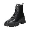 Schnürstiefelette STEVE MADDEN "STEVE MADDEN Stiefelette Leder", Herren, Gr. 45, schwarz, Leder, casual, Schuhe