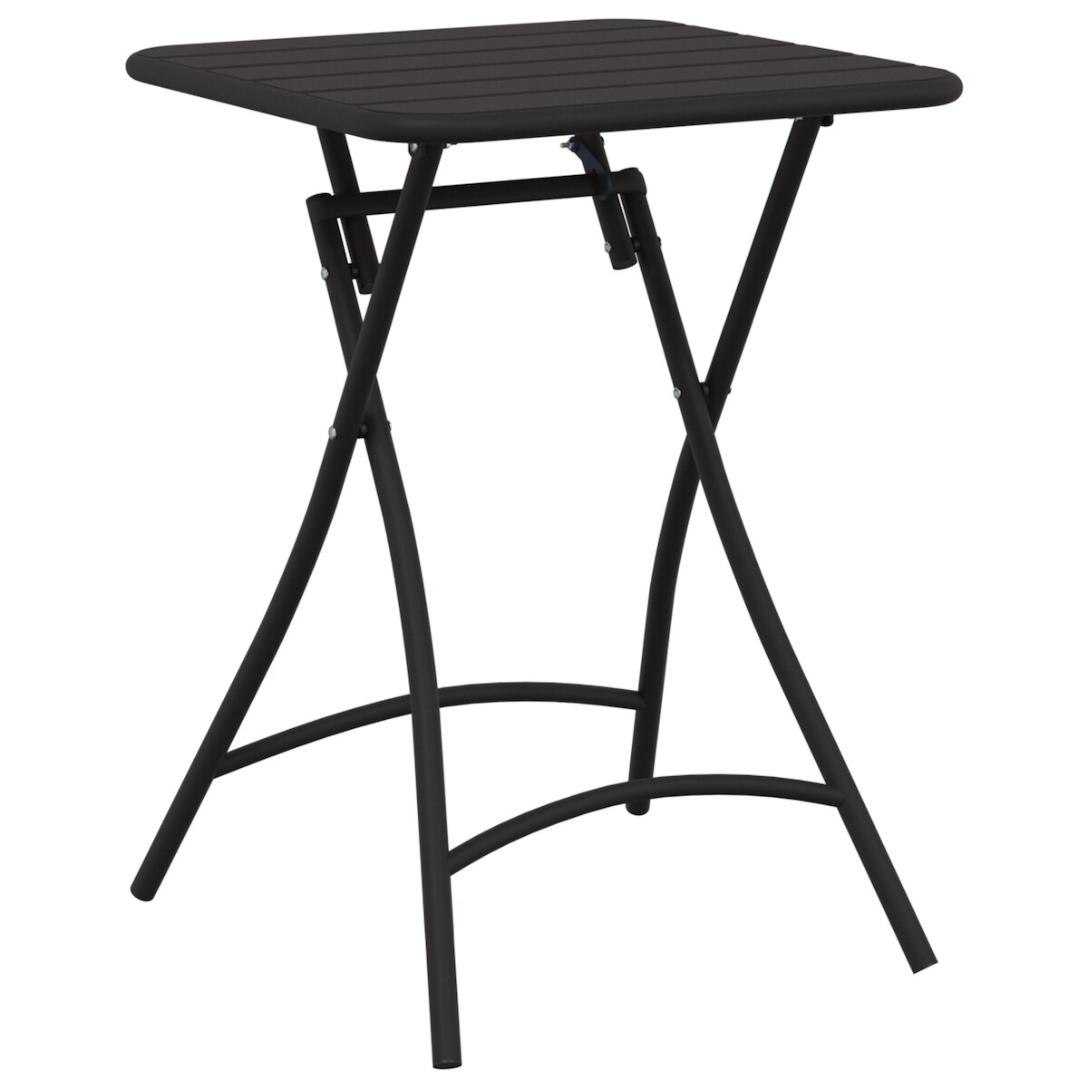 vidaXL Gartentisch Klappbar Anthrazit 55x55x73 cm Stahl Image