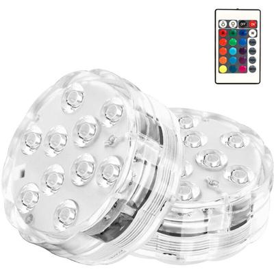 XVX - 2er-Pack) Tauchfähiges LED-Licht, IP68-Unterwasserbeleuchtung mit Magnet, ferngesteuerte Image