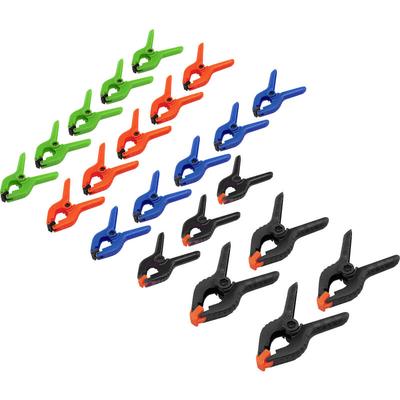 Mini-Spannzwingen-Set 22-teilig Basetech 1529585 Produktabmessung, Länge: 90 mm Image