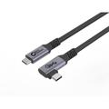 Cavo USB-C Premium MicroConnect da 5 m, 20 Gbps, 100 W, USB 3.2 Gen 2x2, angolato, USB3.2CC5-A