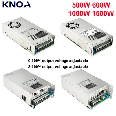 Digital Display Adjustable 500W 600W 1000W Power Supply 0-12V 15V 24V 30V 36V 48V 60V 72V 85V 90V 110V 150V 200V Ac To Dc Smps