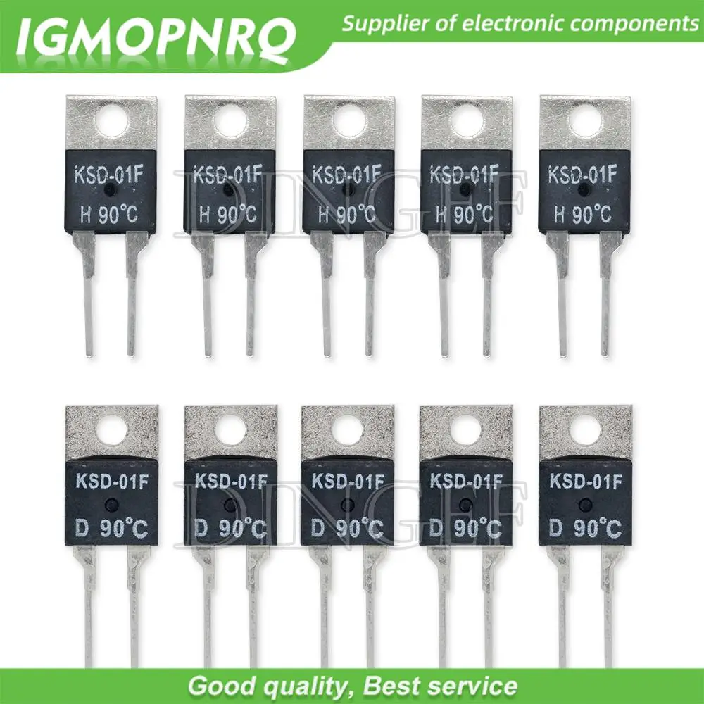 KSD-01F JUC-31F 40 50 60 70 80 90 100 DegC NC Normalerweise geschlossen NO Normalerweise offen 1,5 A Thermoschalter Temperatursensor Thermostat Image