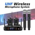 LMBGM-D42 Sistema microfonico wireless VHF professionale Microfono karaoke portatile a 4 canali per chiesa all'aperto da palco DJ