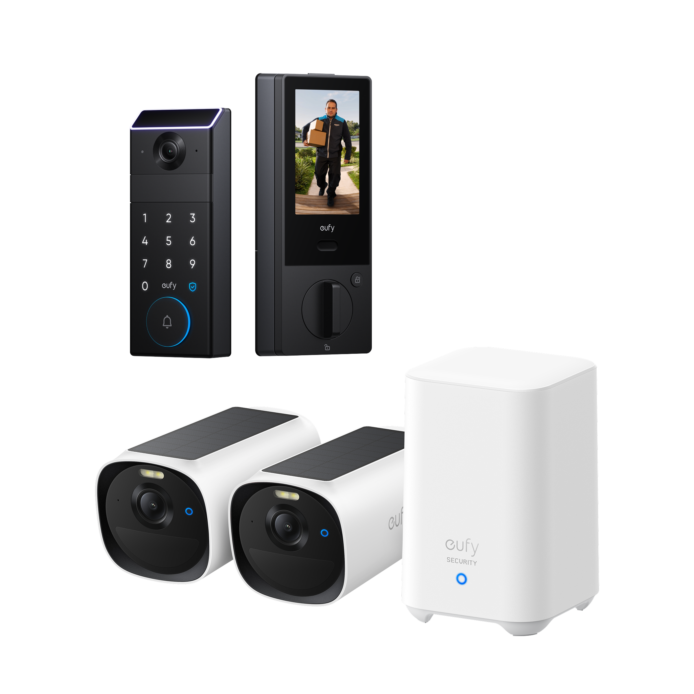 eufyCam E40 2-Cam Kit (HomeBase™ 2) + eufy FamiLock S3 Max bundle