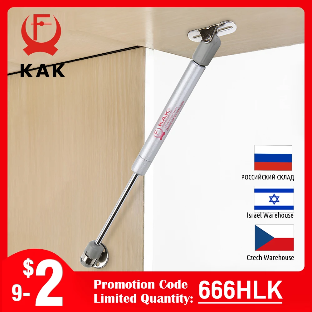 KAK 4 Stück Schrankscharniere mit sanftem Schließen, 6 kg bis 10 kg, Bank, Spielzeugkasten, Deckelunterstützung, Gasdruckfeder, Küchenschrank, Türunterstützung, Hardware