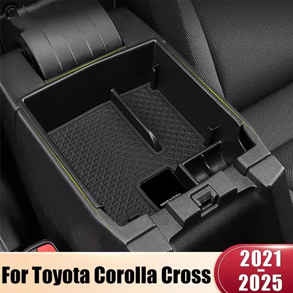 Auto Console Centrale Bracciolo Scatola Contenitore di Stoccaggio Vassoio per Toyota COROLLA Cross XG10 2021 2022 2023 2024 2025 Accessori