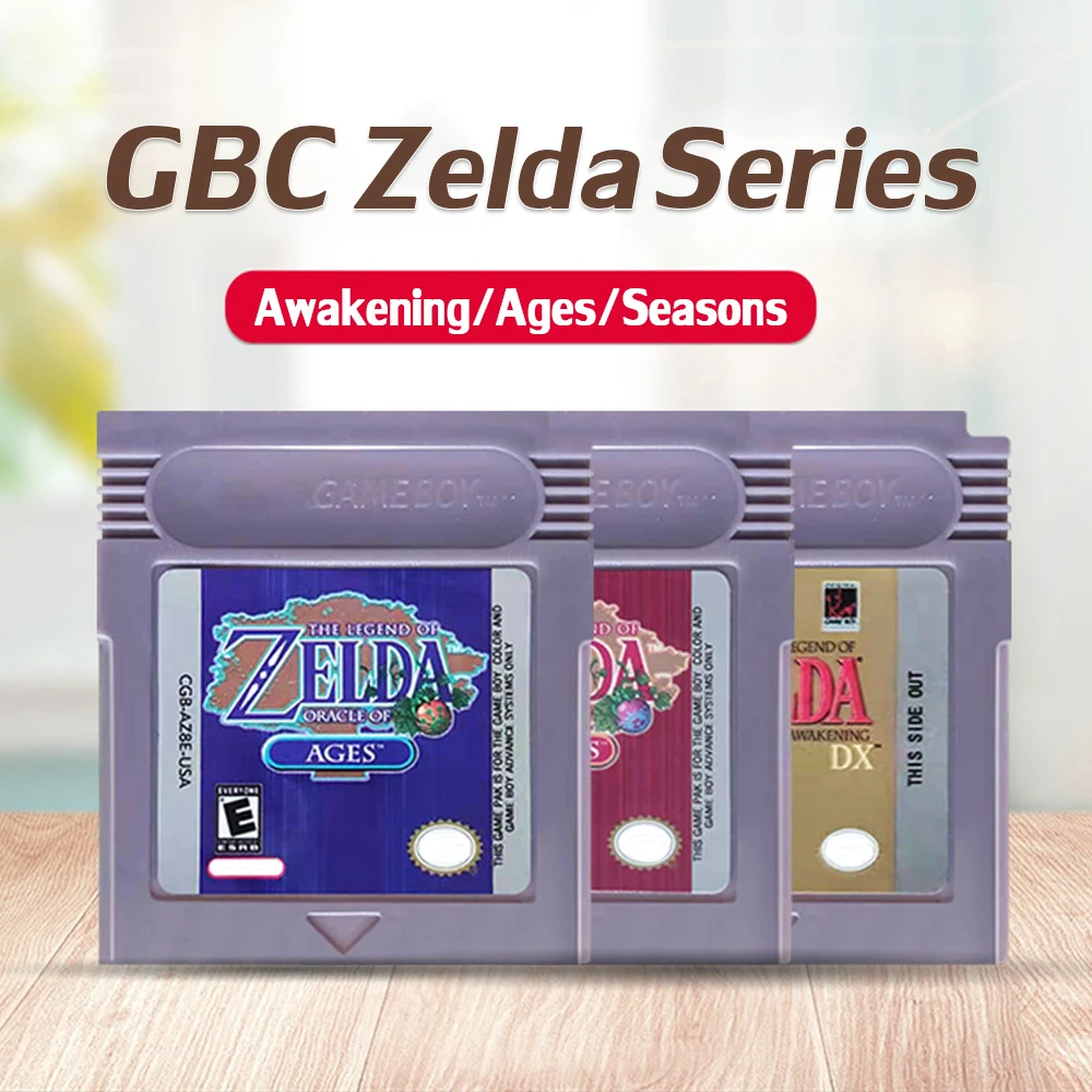 GBC Card Zelda 16Bit Video Game Cartridge Console Card for Gameboy Awakening DX Oracle of Seasons Oracle of Ages Classic Game