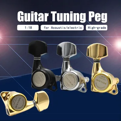 Souldim Gitarren verriegelung tuner Antik Lock String Maschinen kopf mit sechseckigem Griff Ersatz für elektrische Folk Akustik gitarren