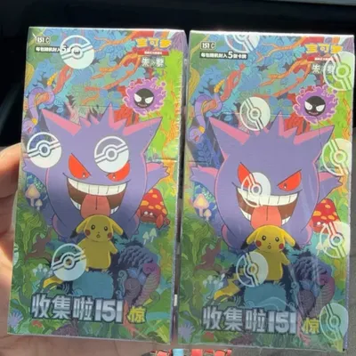 Neuankömmling 100 % Original Pokes Trading Card Game Ptcg Collected 151 Jing Scarlet&Violet Simplified Chinese Version Collections Image