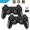 Set gamepad wireless 2.4G da 2 pezzi: joystick USB plug & play per PC/TV Android/switch, impugnatura ergonomica