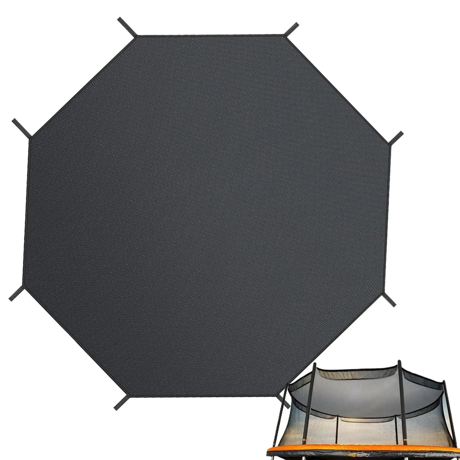 8/10/12/14ft Trampolin-Zeltabdeckung, wasserdicht, rund, Trampolin-Schattenabdeckung, Sonnenschutz, Trampoline, Baldachin, Trampoline, Sonnenschutz Image