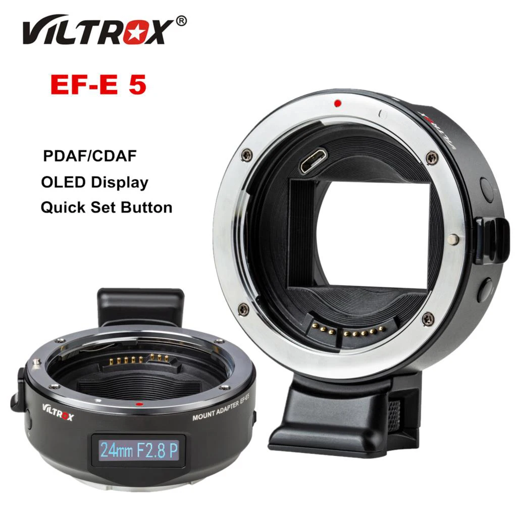 Viltrox EF-E5 EF-E II Objektivadapter Autofokus 0,71x Speed Booster für Sony E Canon EF Objektiv an A1 A7C A7R IV A7iii A6400 A6600 Image