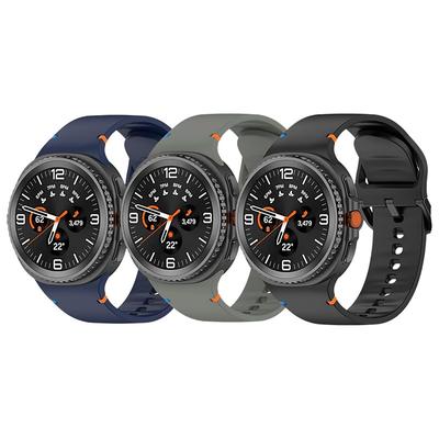 6 Pack Watch Band for Samsung Galaxy Watch 8 40/44mm Watch 8 Classic 46mm Silicone Replacement Strap Cute Women Men Sport Band Modern Buckle Wristband
