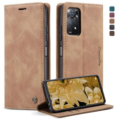 Phone Case For Xiaomi Universal Wallet Case Flip Cover Kickstand Shockproof TPU PU Leather