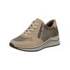 Sneaker RIEKER "Rieker Sneaker Lederimitat", Damen, Gr. 36, braun, Lederimitat, casual, Schuhe