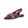 Ballerina STEVE MADDEN "STEVE MADDEN Ballerinas Lederimitat", Damen, Gr. 37, rot (cherry), Lederimitat, casual, Schuhe