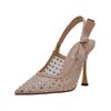 High-Heel-Pumps STEVE MADDEN "STEVE MADDEN Pumps Textil", Damen, Gr. 40, braun (tan), Textil, elegant, Schuhe
