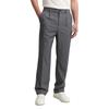 Chinohose TOM TAILOR DENIM, Herren, Gr. 30, Länge 34, grau (mid grau melange), Web, Obermaterial: 63% Polyester, 33% Viskose, 4% Elasthan. Futter: 100% Polyester, meliert, modisch, loose fit knöchellang, Hosen, mit Bügelfalte