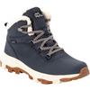 Outdoorwinterstiefel JACK WOLFSKIN "EVERQUEST TEXAPORE MID W", Damen, Gr. 42,5, blau (schwarz, blau, off, weiß), Leder, Textil, sportlich, Schuhe, Winterboots, Snowboots, Winterschuhe, wasserdicht & gefüttert