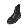 Chelseaboots MARC O'POLO "aus edlem Rindleder", Herren, Gr. 44, schwarz, Obermaterial: 100% Leder (Rind), Schuhe