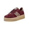 Plateausneaker STEVE MADDEN "STEVE MADDEN Sneaker Leder/Synthetik", Damen, Gr. 38, rot (burgundy), Leder, Synthetik, casual, Schuhe