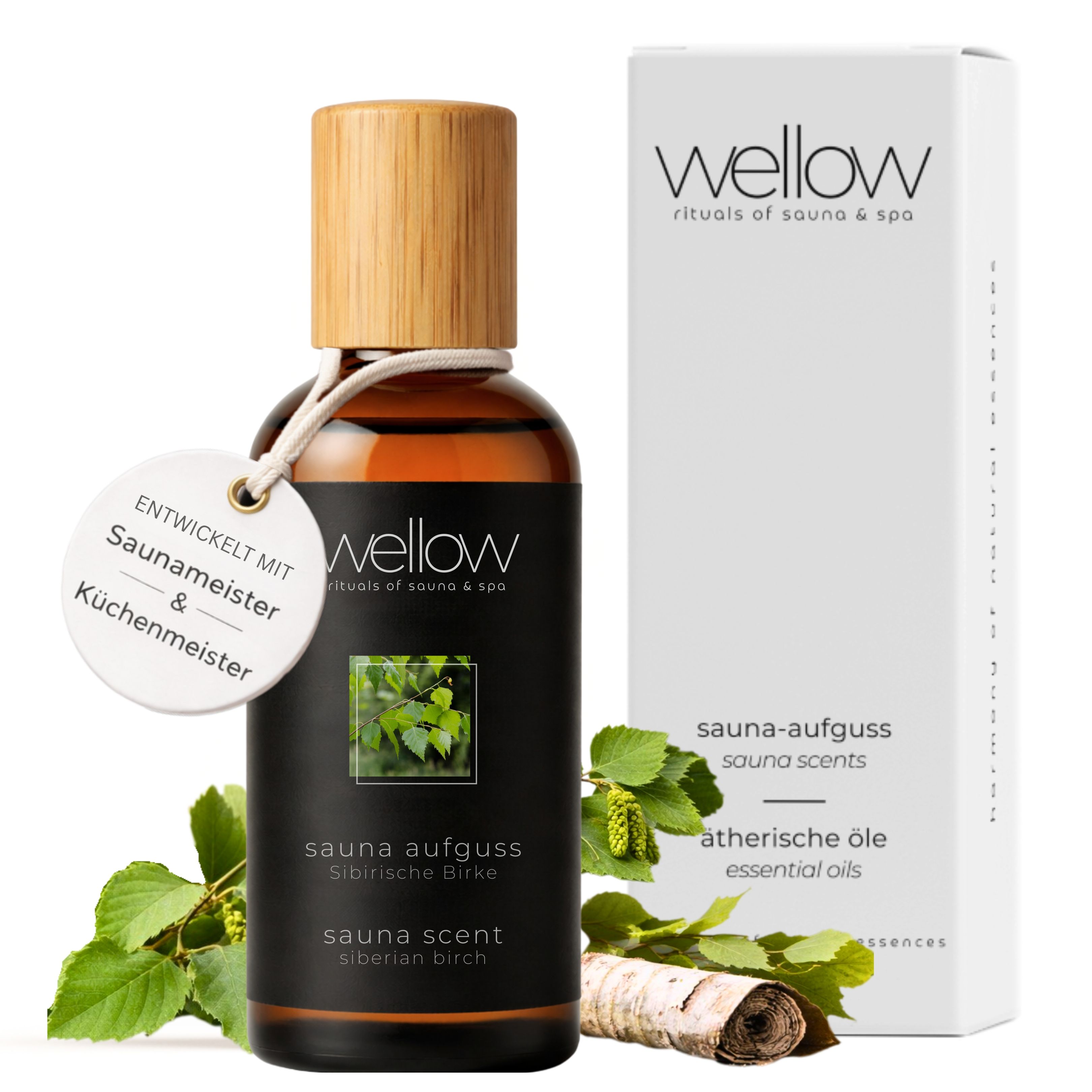 Wellow Infuso da sauna Betulla siberiana 100 ml Concentrato