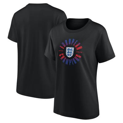 England Lionesses Roundel Winners T-Shirt – Schwarz – Damen Image