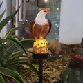 Lampe de pelouse d'aigle en résine solaire, lampe au sol LED extérieure, lampe décorative de Patio, lampes décoratives de pelouse de jardin