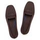Frank Mully Womens Square Toe Loafers Comfortable Office Work Shoes Cute Penny Loafers Slip On Walking Driving, dark brown, 9.5 UK