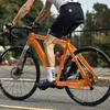 26 ativos Seda Mountainbike-Fahrradrahmen aus Aluminiumlegierung in Orange, 17-Zoll-Größe 80–120 kg Tragfähigkeit, internes Verkabelungsdesign