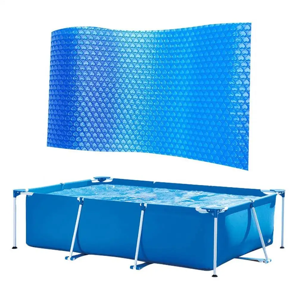 Solar Pool Abdeckung Schwimmbad Blase Solar Abdeckung Wärme Halte Decke Tragen-beständig Freies Schneiden Solar Abdeckungen Für Sonne Image