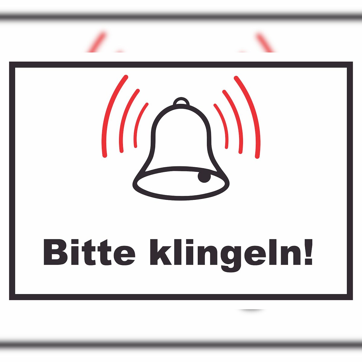 HB-Druck Bitte klingeln Schild A2 (420x594mm) Image