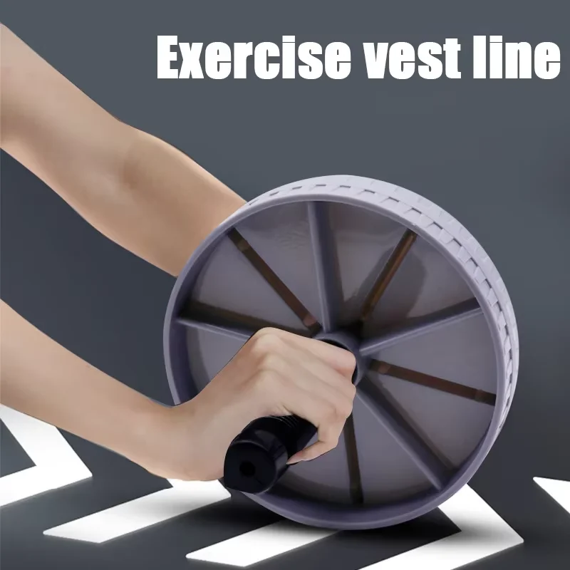 1 Pc Household Silent Abdominal Workout Roller, Abdominal Exercise Wheel For Workout Body Building, Waist & Tummy Slimming