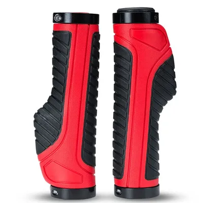 Bicycle Grips MTB Road Bike Double Lock Rubber Handlebar Grips Anti-Skid Shock-Absorbing Bike Grips