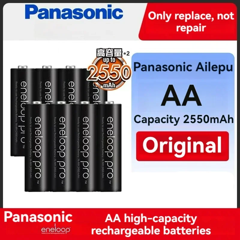 100 % Panasonic Enelop Original-Akku Pro AA 2550 mAh AAA 950 mAh 1,2 V NI-MH Kamera-Maus-Klimaanlage Image