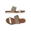 Marco Tozzi Damen Sandale, Gr. 38, gold, kein Etikett
