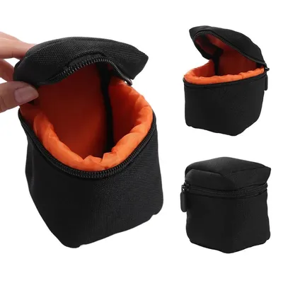 Lens Container Lens Protector for DSLR Camera Lens Protective Case Lens Holder Case Camera Lens Bag Camera Lens Pouch