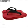 Heißer Verkauf Sommer FlipFlops Plattform Flache Hausschuhe Für Frauen Dicke Rote Sohle Maultiere Casual Strand Rutschen Wohnungen Casual Schuhe Für Frauen