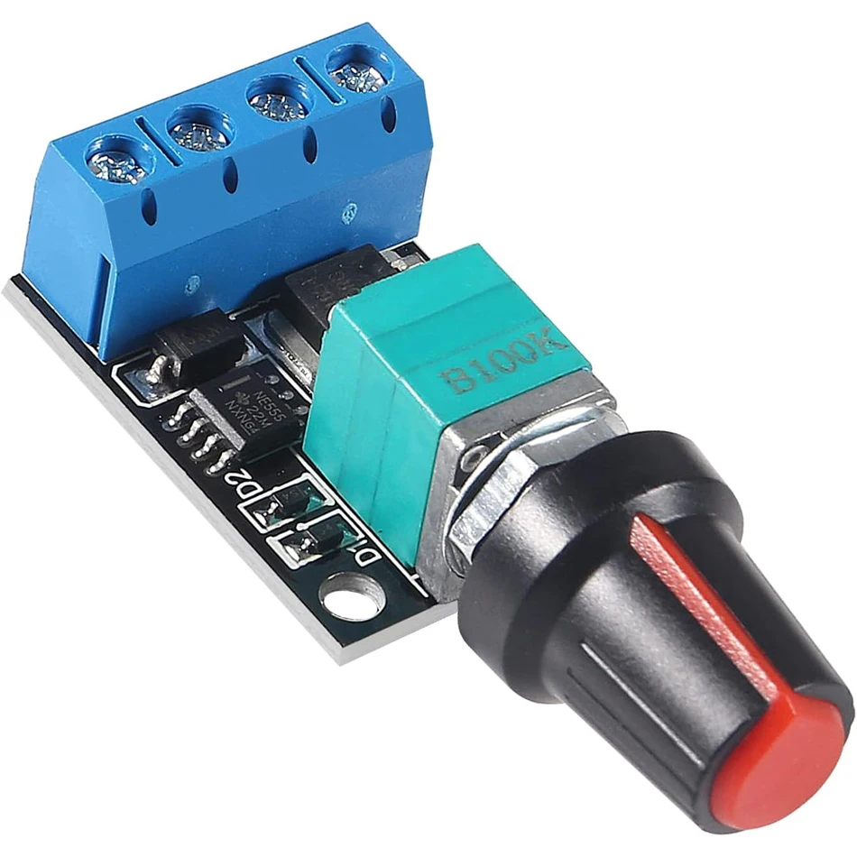 5V 12V 10A Spannungsregler PWM DC Motor Drehzahlregler Gouverneur Stufenloser Drehzahlregler LED Dimmer Leistungsregler Image