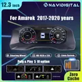 Cluster digitale LCD da 12,3 pollici per Amarok 2017-2020 anni Supporto cruscotto Carplay Pannello strumenti automatico Tachimetro Cockpit