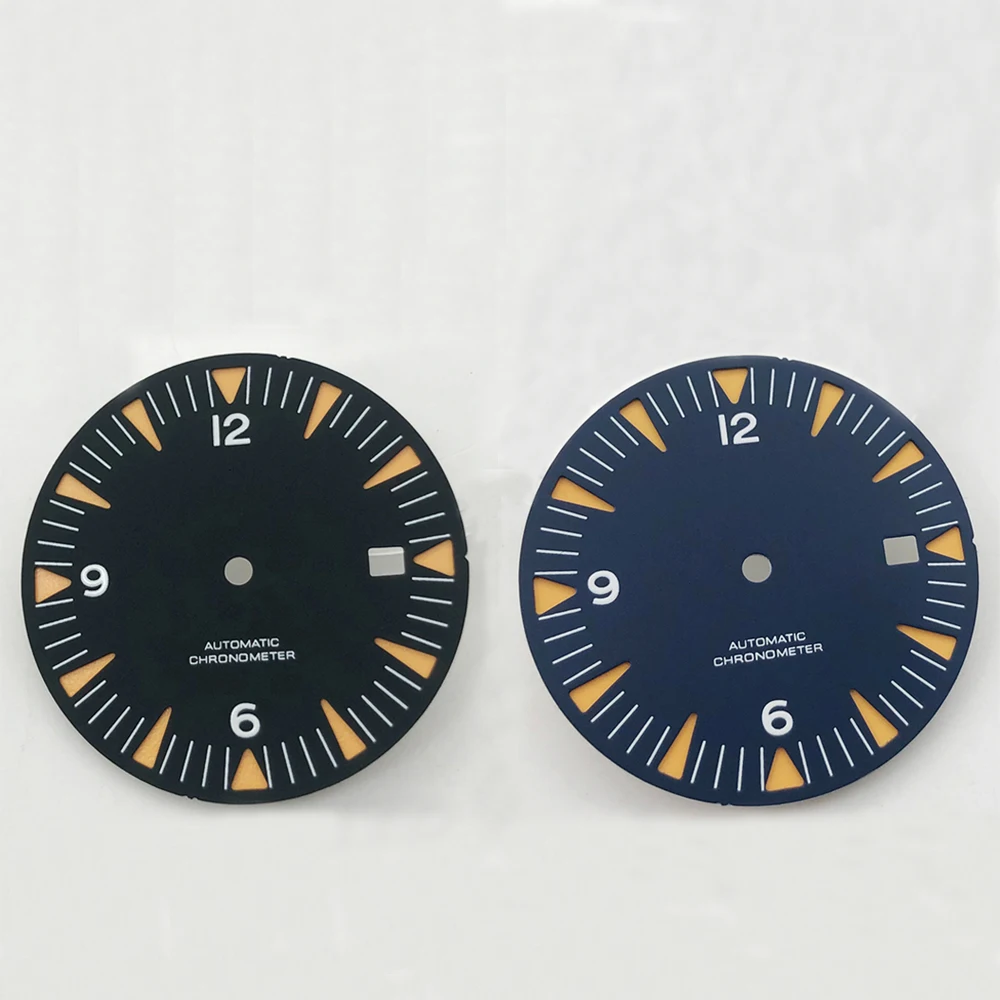 31mm Zifferblatt Fit NH35/NH36 Miyota8205/8215/821A ETA2836/2824 Mingzhu2813/3804 Bewegung Uhr Teile Schwarz Blau Image