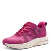 Keilsneaker TAMARIS, Damen, Gr. 40, pink, Textil, Lederimitat, kontrastfarbene Details, sportlich, Schuhe, Keilabsatz, Freizeitschuh, Schlupfschuh aus der STEP IN-Linie