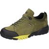 Trekkingschuh WALDLÄUFER "H-Amiata", Damen, Gr. 8 (42), grün (oliv), Gummi, Nubukleder, Textil, sportlich, Schuhe, Freizeitschuh, Halbschuh, Schnürschuh mit TEX-Membran, H-Weite