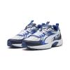 Sneaker PUMA "Milenio Tech Sneakers Erwachsene", Gr. 48, weiß mountain blau silber metallic, Obermaterial: Textil, Synthetik; Futter: Textil; Innensohle: Textil; Laufsohle: Gummi, Schuhe